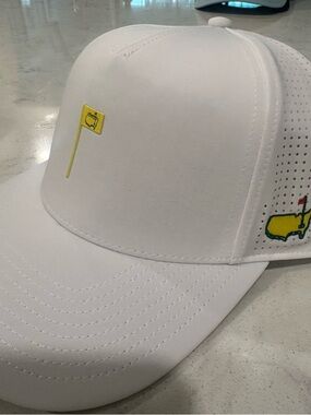 Masters White Cap with Yellow Map Logo